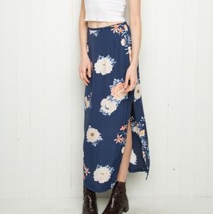 Floral Patricia side slit skirt brandy melville